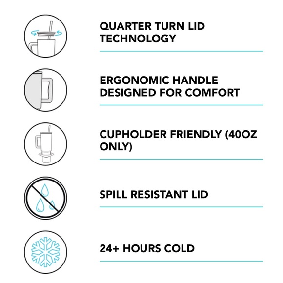 Simple Modern - 80s MIX (neon mix) 40 oz Trek Tumbler w/handle - NWT! - Picture 9 of 9